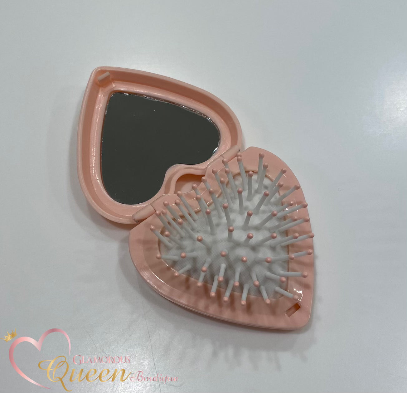 Pink Heart Shaped Mirror