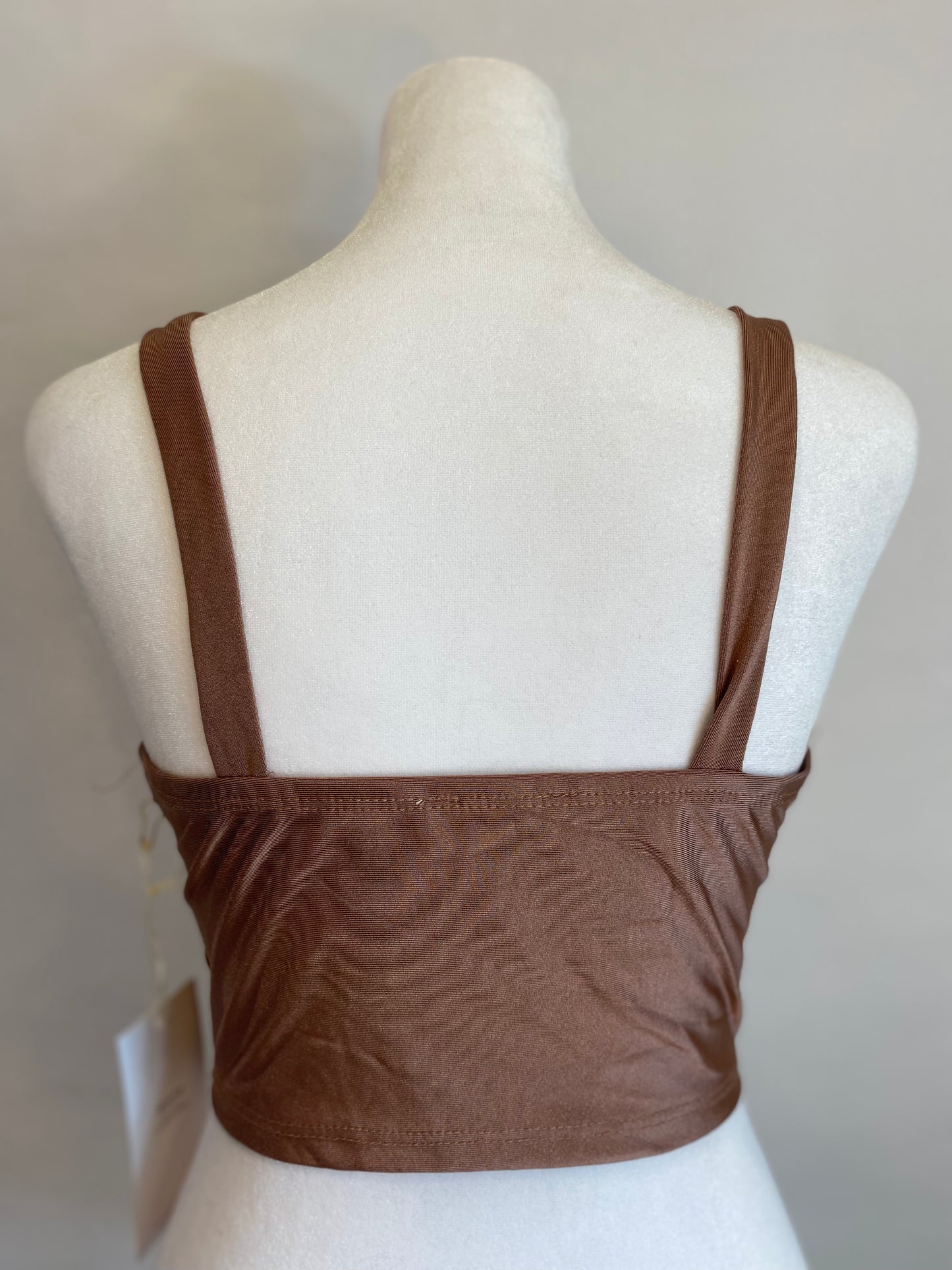 Chocolate Crop Tank Top