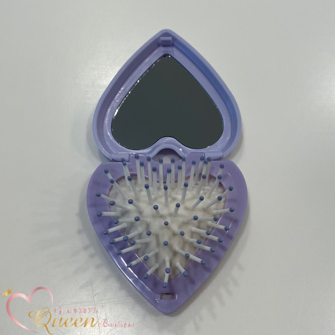 Lilac Heart Shaped Mirror