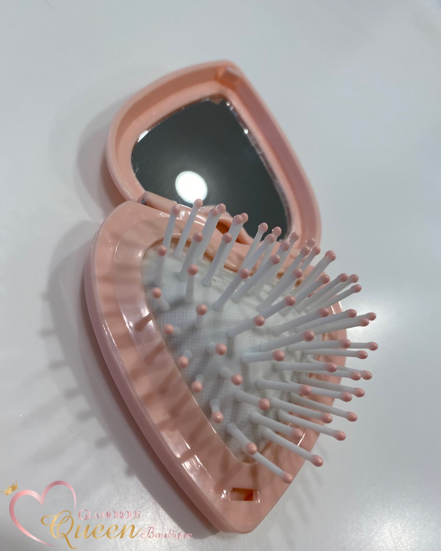 Pink Heart Shaped Mirror