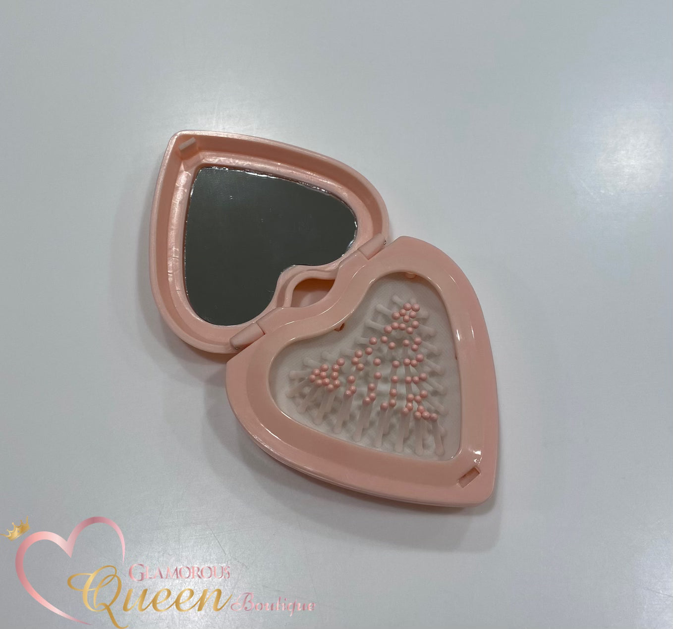 Pink Heart Shaped Mirror