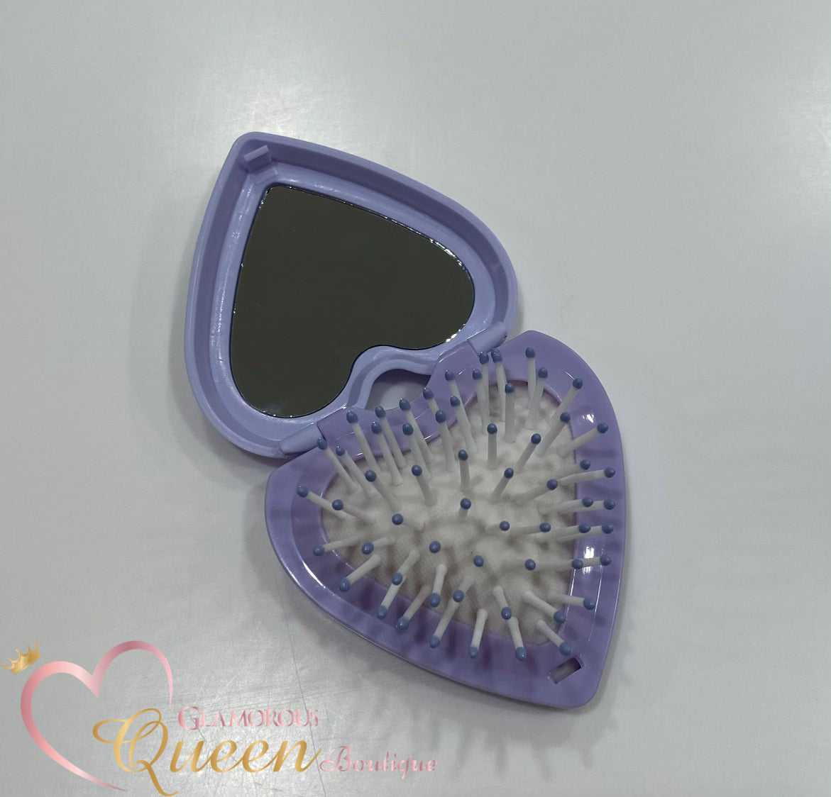 Lilac Heart Shaped Mirror