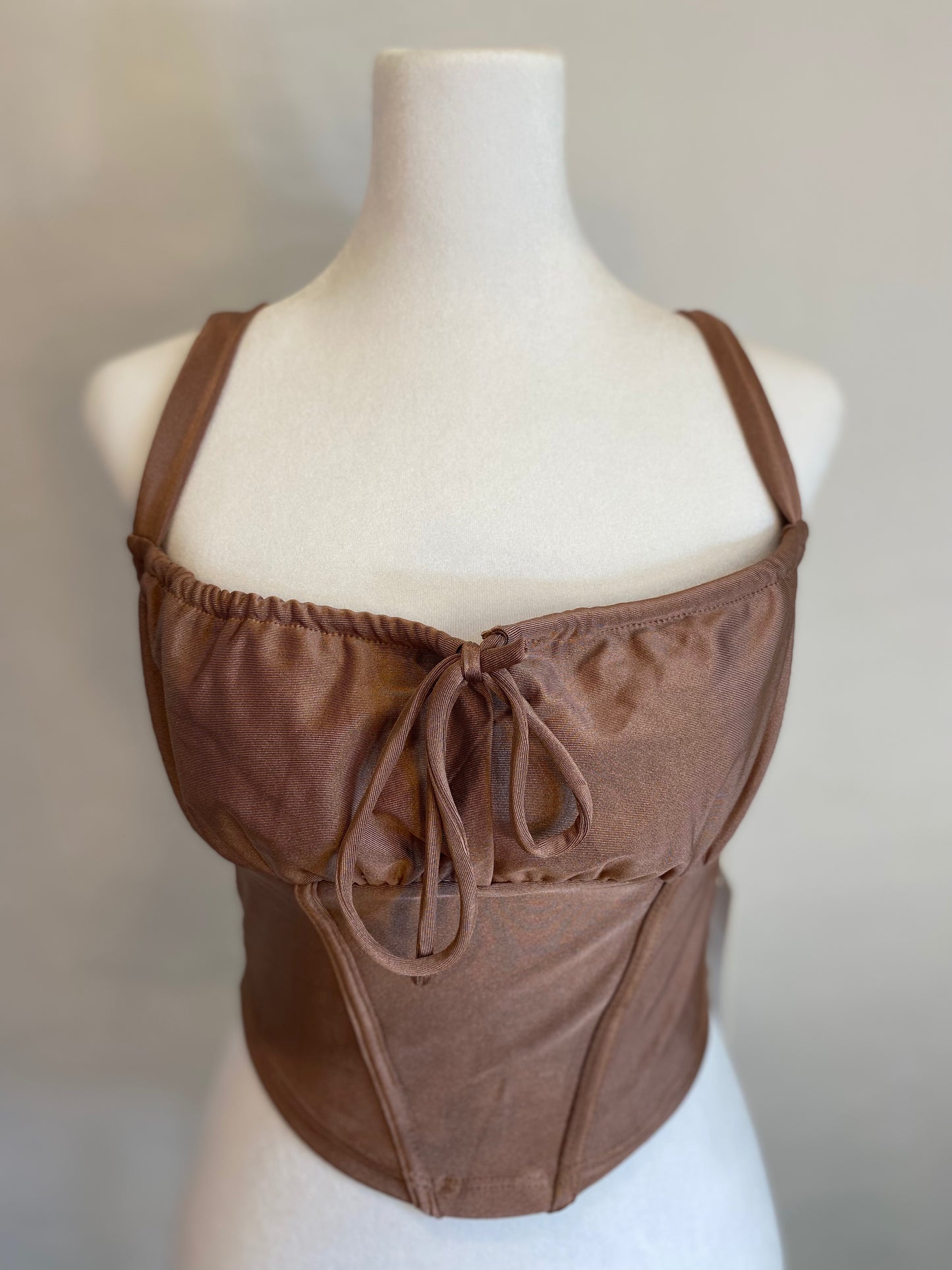 Chocolate Crop Tank Top
