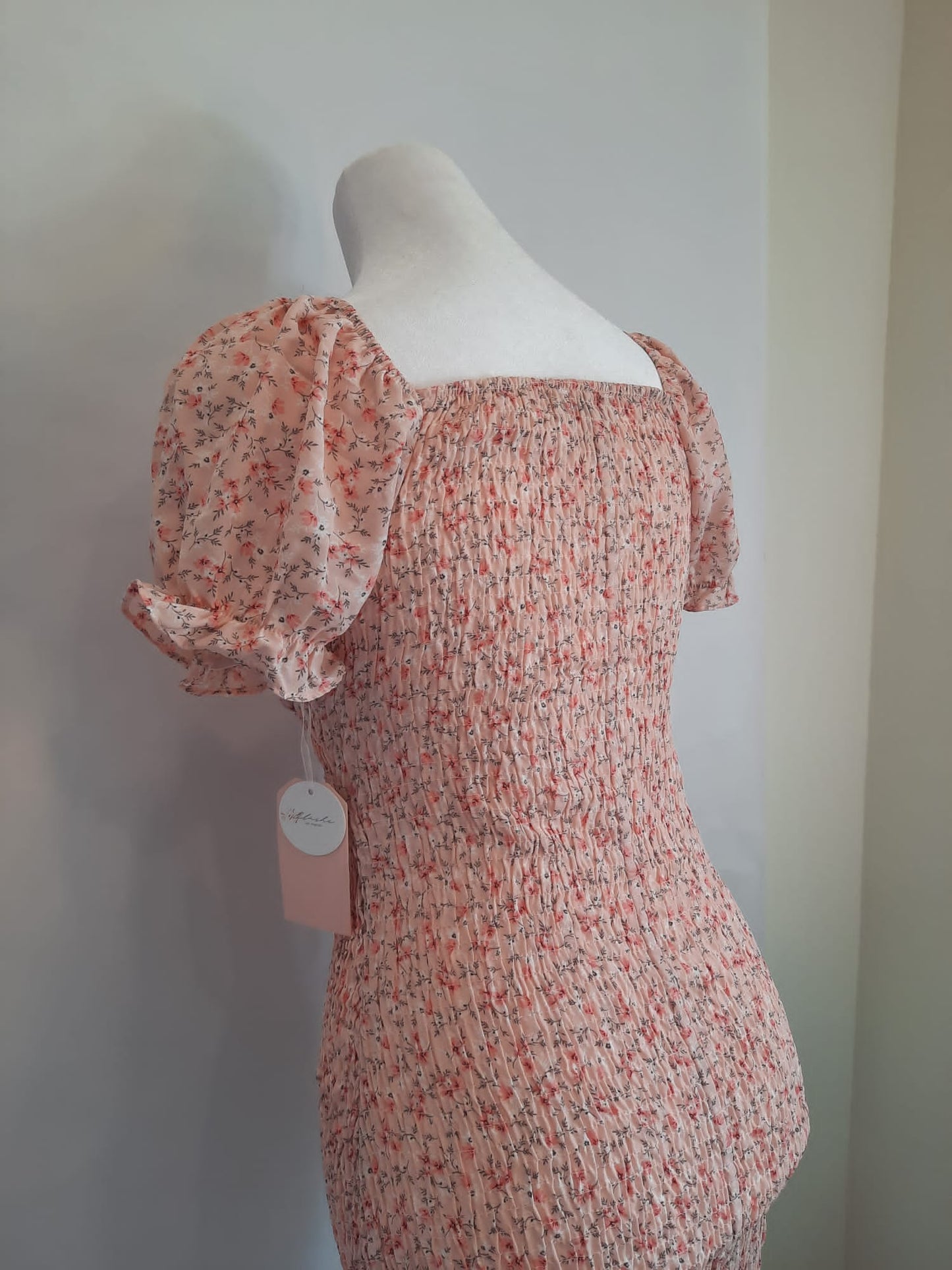 Baby Pink Floral Dress