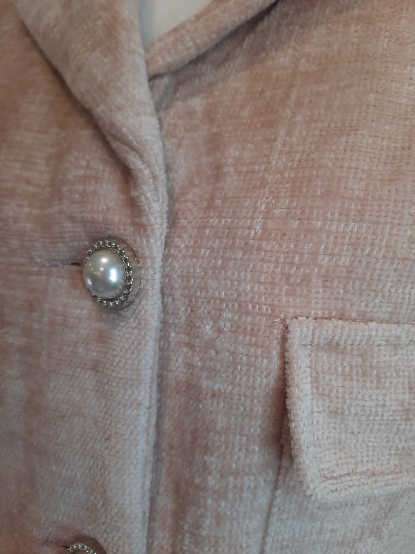 Soft Peach Crop Jacket
